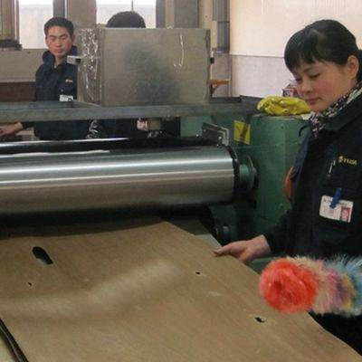 Ev Wood Veneer Of Fancy Crown Grain American Cherry 2850mm Panjang Untuk Pintu Interior China Manufacturer