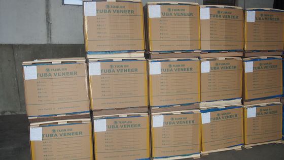 Direkayasa Veneer Kayu Walnut Warna Silver Butir Garis Halus Lurus Untuk Wajah Pintu Dan Kabinet