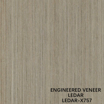 Cina Direkayasa Veneer Kayu Slice Cut Technics Lurus Grain X757 Warna Coklat Untuk Penutup Dinding Produsen Cina