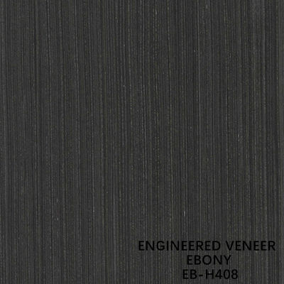 Rekonstitusi Direkayasa Veneer Kayu Ebony H408 3100mm Untuk Kabinet