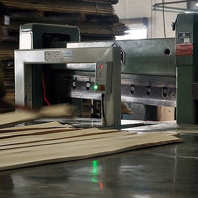 Furnitur Dan Hotel Veneer Kayu Jati Alami Kuartal Memotong Butir Lurus Tekstur Yang Jelas