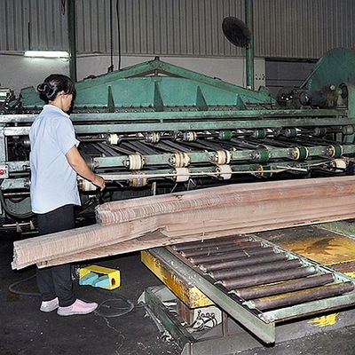 Quarter Cut Irregular Straight Figured Prima Vera Veneer Untuk Pintu Dan Jendela