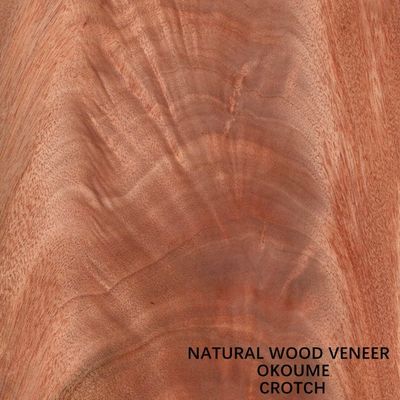 Veneer Kayu Okoume Alami Khusus Layanan Selip Butir Selangkangan Untuk Dekorasi Hotel