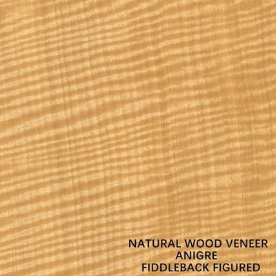 Alat Musik Afrika Anegre Fiddle Wood Veneer Fiddle Back Grain 0.5mm