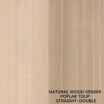 American Natural Poplar Wood Veneer Quarter Cut Warna Ganda Untuk Dekorasi