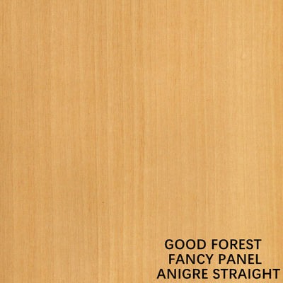 Fancy Plywood Natural Wood Veneer Sheet Anigre Straight Grain Paint-Free Board 18mm Tebal Untuk Perabotan
