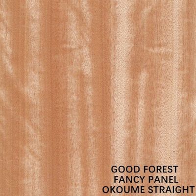 Fancy Plywood Faced Natural Okoume Straight Grain Mdf / Chipboard 9/15/18mm Ketebalan Ukuran Standar China Manufacture