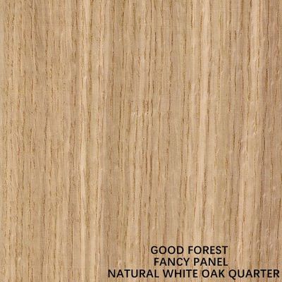 Fancy Plywood American White Oak Wood Veneer Lurus Grain Fancy MDF / Particle Board 2745mm Panjang Untuk Kabinet