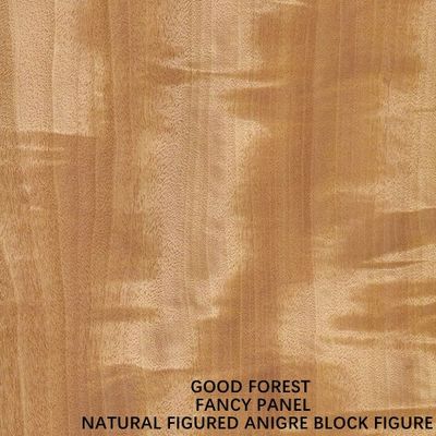 Natural Figured Anigre Block Figure Fancy Plywood Kualitas Baik Untuk Pintu Dan Panel Windows E1/E2 Grade China Factory