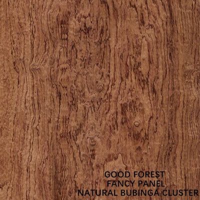 Fancy Bubinga Plywood Cluster Grain Kualitas Tinggi Untuk Dekorasi Hotel 2440/2745 / 3050mm Ukuran Diperpanjang China Factory