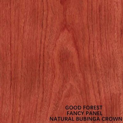 Mebel Mewah MDF Mahkota Veneer Kayu Bubinga Alami 2440x1220mm