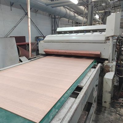 Fancy American Cherry Plywood Crown Cut Wood Veneer Papan Partikel Mdf Berbasis Untuk Furnitur Dan Kabinet