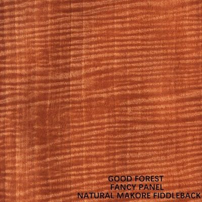 Panel Kabinet Menghadapi Veneer Kayu Alami Fiddleback Slip Butir 2440x1220mm