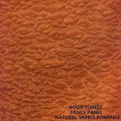 Grade E1 / E0 / P1 / P2 Natural Sapele Pommele Veneer 2745mm Diperpanjang Untuk Hotel