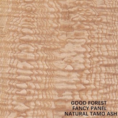 Hotel Dekorasi Mewah Kayu Lapis Tamo Ash Veneer Crown Cut Grain Cat Gratis 2745x1220mm