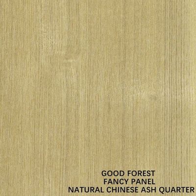 Faced Chinese Ash Wood Veneer Quarter Grain Berbasis Mdf Chip Board Untuk Mebel Kabinet Bebas Cat