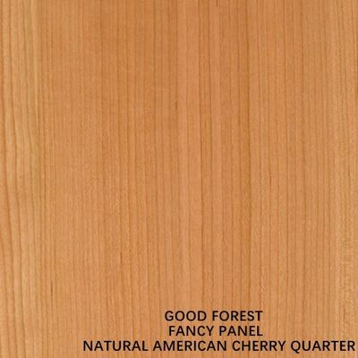 Faced Cherry Wood Veneer Fancy Plywood Board Quarter Cut Untuk Panjang 2440/2745mm Dicat Gratis Untuk Dekoratif Dalam Ruangan