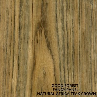 Veneer Kayu Jati Afrika Alami Fancy Plywood Board Crown Grain Untuk Mebel Dan Panel Kabinet