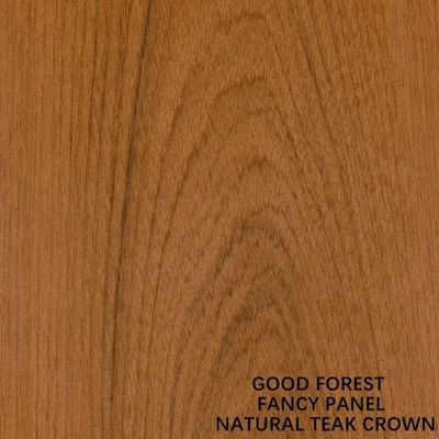 Jati Alami Mahkota Veneer Kayu Mewah Papan Kayu Lapis Mdf Chipboard Furniture Papan Dasar 2440 2745 Mm Panjang