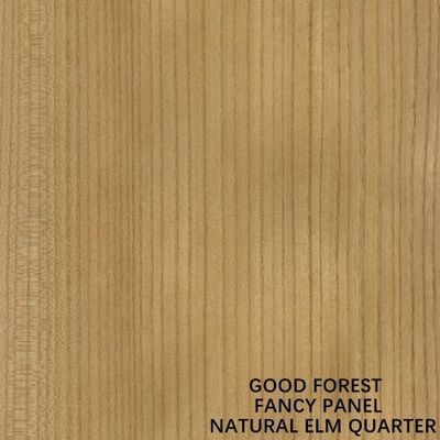 Menghadapi Natural Elm Wood Veneer Panel Dekorasi Butir Lurus Dengan Papan Partikel Mdf Cat Gratis Untuk Perabotan