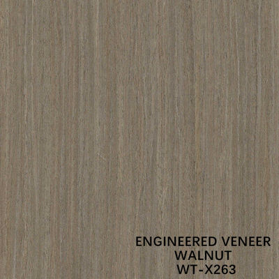 0,15-0,55mm Ketebalan Direkayasa Veneer Kayu X263 Quarter Cut Butir Garis Halus Untuk Pintu Dan Jendela