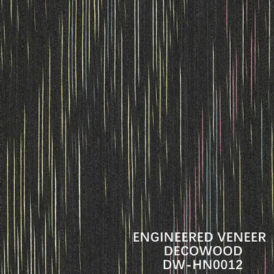 Tekstur Tidak Teratur Direkayasa Decowood Veneer Untuk Dekorasi Hotel Ukuran Standar 2500 * 640mm