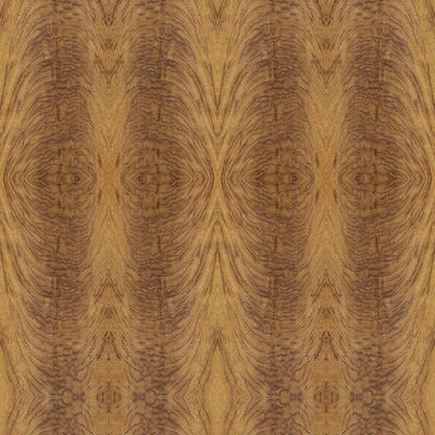 Khusus Cerejeira Tiger Crotch Wood Veneer 2440x1220 2745mm Untuk Hotel