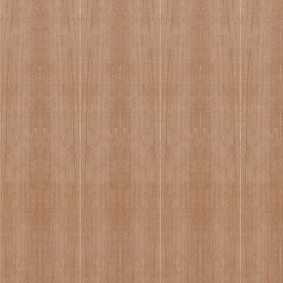 Natural Red Oak Wood Veneer Fancy Mdf / Chipboard Lurus Grain Untuk Panel Kabinet 2440/2745/3050mm Panjang