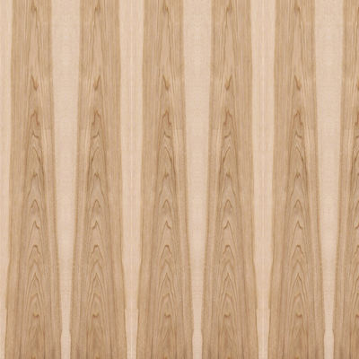 Fancy Hickory Bicolor Crown Grain Berbasis MDF / Panel Veneer Papan Partikel 2440x1220mm