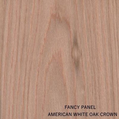 MDF Menghadapi Veneer Kayu Mahkota Ek Alami 2440 / 2745mm Ukuran Diperpanjang Grade E0 / E1 Dari Produsen China