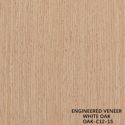 Simulasi Kayu Veneer Oak Putih 12-1s Tumpukan lurus 0.15-0.55mm Untuk dekorasi