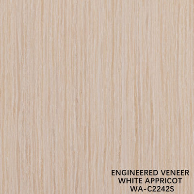 Fancy Rekomposisi Kayu Veneer Grain Lurus 2242S 0.15-0.6mm Untuk Pintu Interior