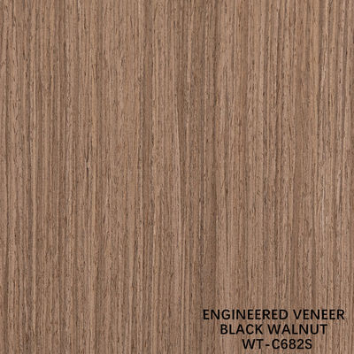 Fancy Rekomposisi Kayu Veneer lurus Walnut 612S/682S/803S Untuk Lapisan 3100mm