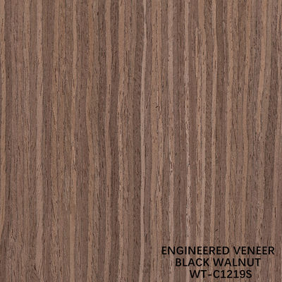3100mm Ukuran Panjang Walnut Kayu Veneer Perempat Potong Langsung Biji Untuk Kulit Pintu