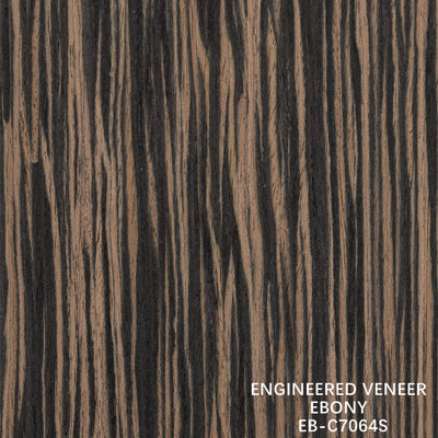 Fancy Rekomposisi Ebony Kayu Veneer Perempat Langsung Gandum Fleeced Kembali Untuk Hotel Dan Dekorasi Lemari