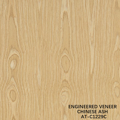 Fancy Wood Veneer Cina Ash buatan manusia ukuran diperpanjang 3100mm dapat disesuaikan untuk dekorasi Cina membuat