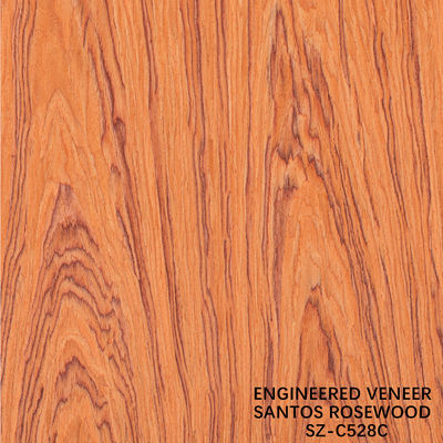 Fancy Wood Veneer Santos Rosewood Man-made Veneer Sheet 2050-3200mm Untuk Alat Musik China Factory
