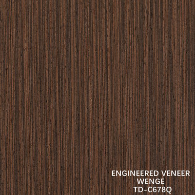 Mesin Kayu Veneer Potongan Potongan Wenge Perempat Gandum Harga Baik Untuk Dekorasi Hotel 3200mm