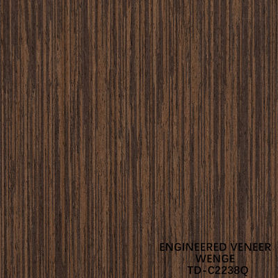 Mesin Kayu Veneer Potongan Potongan Wenge Perempat Gandum Harga Baik Untuk Dekorasi Hotel 3200mm