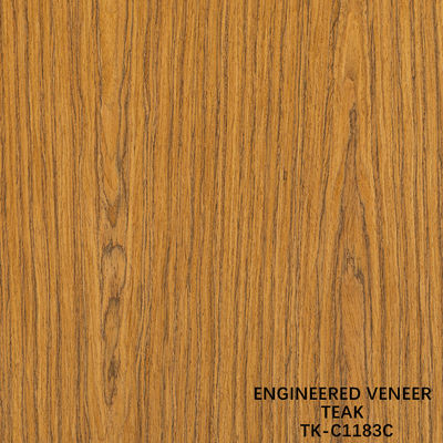 Fancy Rekomposisi kayu jati veneer Panjang 2200mm Disesuaikan untuk interior mobil Yacat