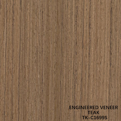 Fancy Rekomposisi kayu jati veneer Panjang 2200mm Disesuaikan untuk interior mobil Yacat