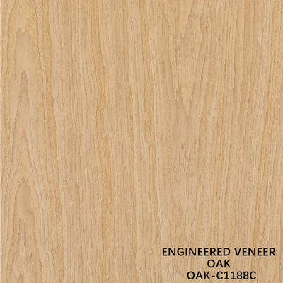American Oak Engineered Wood Veneer Quarter Slice Cut 0.5mm Ketebalan Untuk Pintu Dan Cabinet Wajah