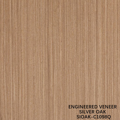 Teknik Kayu Veneer Perempat Potongan Lembar Oak Perak Ketebalan 0,4mm Untuk Untuk Wajah Kabinet
