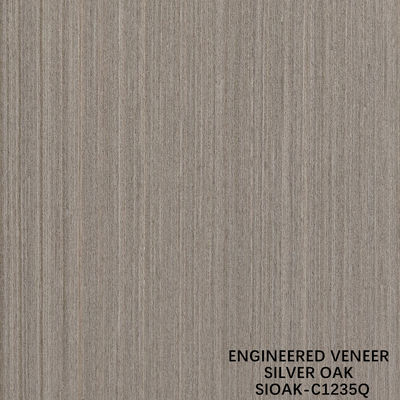 Teknik Kayu Veneer Perempat Potongan Lembar Oak Perak Ketebalan 0,4mm Untuk Untuk Wajah Kabinet