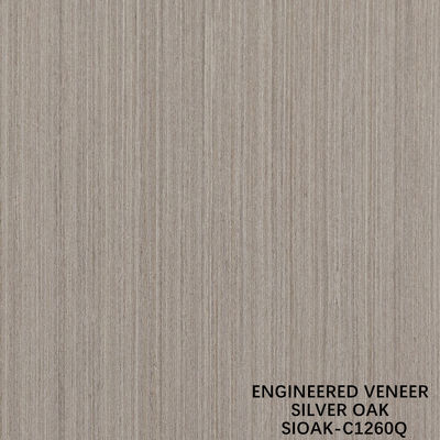 Teknik Kayu Veneer Perempat Potongan Lembar Oak Perak Ketebalan 0,4mm Untuk Untuk Wajah Kabinet
