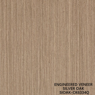 Veneer Kayu Rekonstruksi Mewah dari Irisan Pir Perak Teknik Potong untuk Butiran Lurus Lebar 1280mm Sambungan untuk Kulit Pintu SOAK-3096Q/9416Q/6331Q/6333Q/6334Q