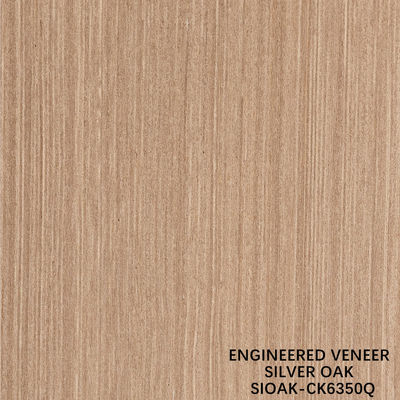 Artificial Wood Veneer Quarter Cut Of Silver Pear Lengthened Size 3200mm Untuk Pintu Dan Wajah Lemari