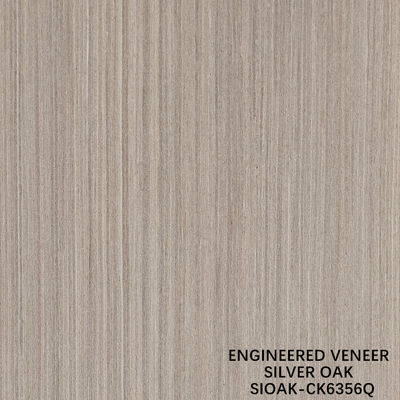 Artificial Wood Veneer Quarter Cut Of Silver Pear Lengthened Size 3200mm Untuk Pintu Dan Wajah Lemari