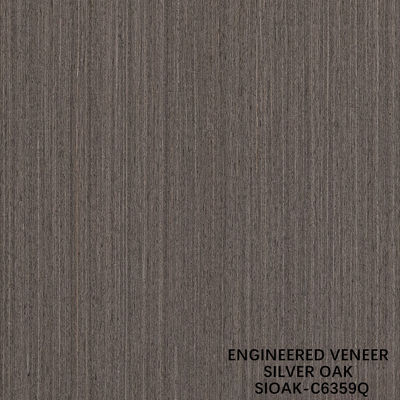 Artificial Wood Veneer Quarter Cut Of Silver Pear Lengthened Size 3200mm Untuk Pintu Dan Wajah Lemari
