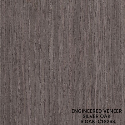 Veneer Kayu Rekayasa Mewah dari Silver Oak Quarter Cut untuk Pintu dan Muka Kabinet Ukuran Memanjang 3100mm SOAK-197S/495Q/1326S/1579S/1640S